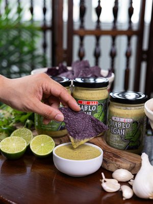 Diablo Vegan Mild plant-based cilantro cooking sauce for tacos, roasted veggies and grilled dishes