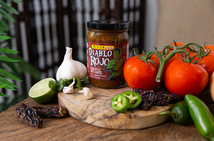 Diablo Rojo Medium restaurant-style chipotle salsa styled with fresh ingredients
